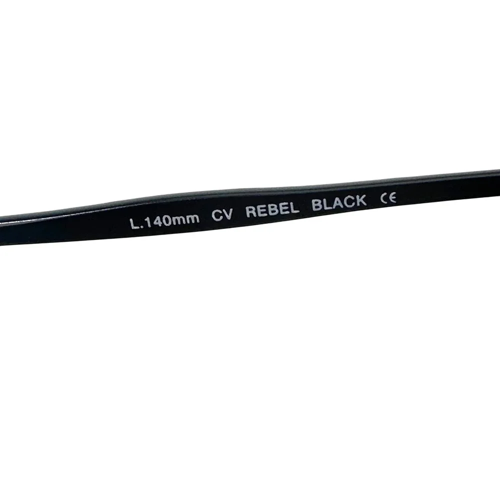 Ocean Pacific CV Rebel Black Oval Metal Eyeglasses Frame 50 17 140mm Indie